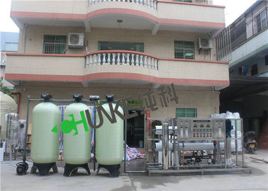 4000L/H RO Industrial Water Purification Equipment For Brackish Water With Frp Water Tank