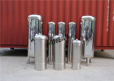 SS304 Stainless Steel Filter Housing / Water Mechanical Active Carbon Filter Vessel